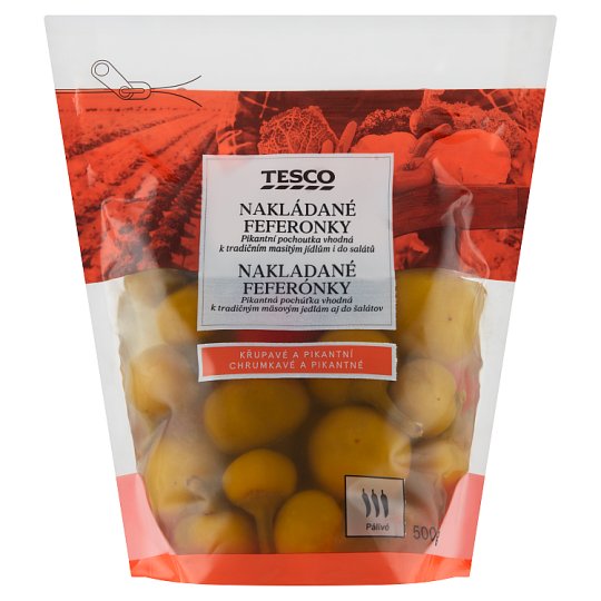 Tesco Nakládané feferonky 500g