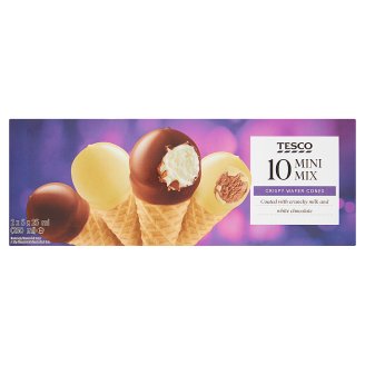 Tesco Mini kornouty mix 2 x 5 x 25ml