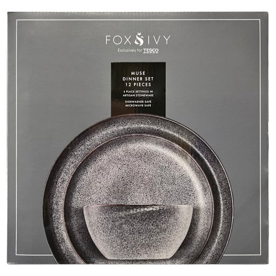 Fox & Ivy Jídelní souprava 12 ks Tesco Potraviny