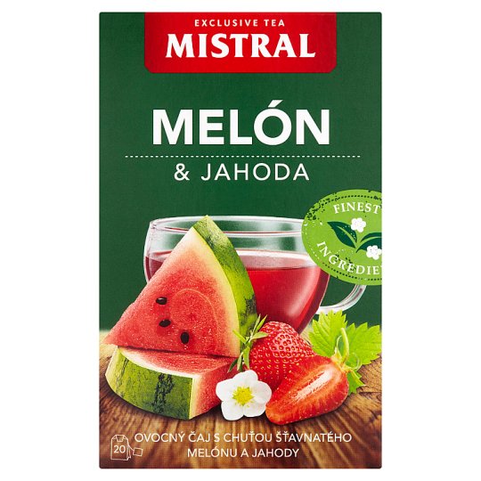 Mistral Ovocný čaj s příchutí meloun a jahoda 20 x 2g