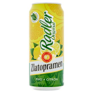 Zlatopramen radler citron 0,4l
