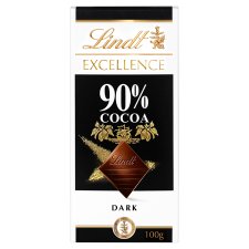 Lindt Excellence Extra jemná hořká čokoláda 90% 100g