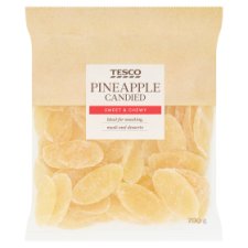 Tesco Pineapple Candied 200g