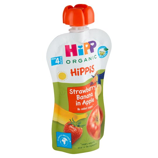 HiPP HiPPis Bio jablko-banán-jahoda 100g
