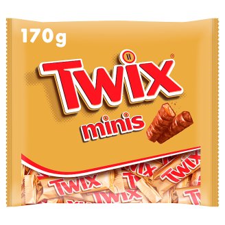 Twix Minis sušenka s karamelem máčená v mléčné čokoládě 170g