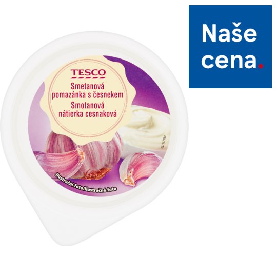Tesco Smetanová pomazánka s česnekem 150g