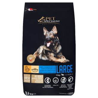 Tesco Pet Specialist Premium Large bohaté na čerstvé kuřecí s rýží 8,4kg