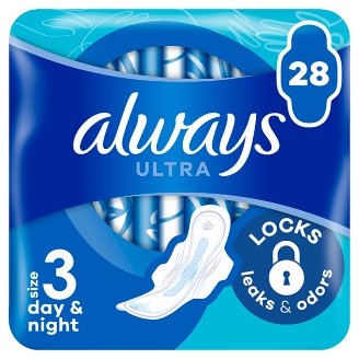 Always Ultra Night Vel. 3 Hygienické Vložky S Křidélky 28 ks