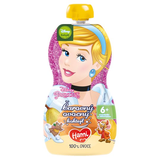 Hami Disney Princess ovocná kapsička Ovocný koktejl 110g, 9+