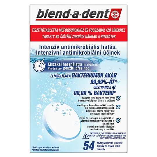 Blend-A-Dent Long Lasting Freshness Přípravek Na Čištění Zubní Náhrady, Balení 54 ks