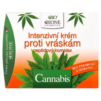 Bione Cosmetics Bio Cannabis intenzivní krém proti vráskám peptidový komplex 51ml