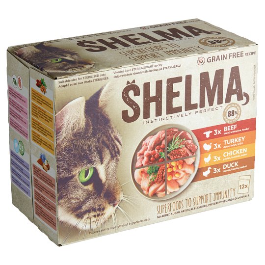 Shelma Bezobilné dušené filetky 12 x 85g