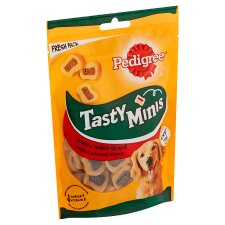Pedigree Tasty Minis Beef and Poultry Flavors 155g