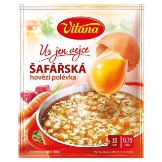 Vitana Už jen vejce Šafářská hovězí polévka 62g
