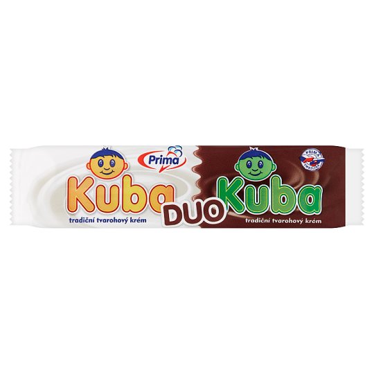 Prima Kuba Duo Mražený tvarohovo-kakaový krém v bílé polevě 50ml