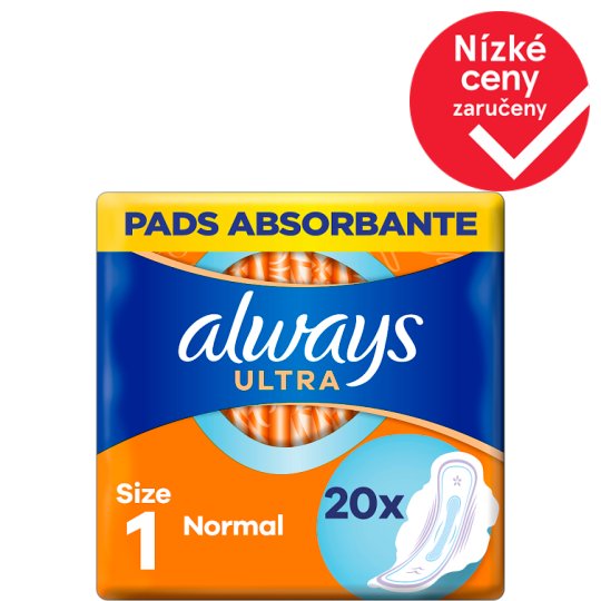 Always Ultra Hygienické Vložky Normal (V1) S Křidélky 20 ks