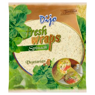 Dijo Tortilla pšeničné špenátové placky 4 ks 250g