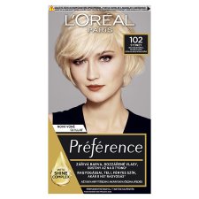 L'Oréal Paris Préférence permanentní barva na vlasy  102 -velmi velmi světlá blond duhová