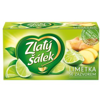 Zlatý Šálek Ovocný čaj limetka se zázvorem 20 x 1,75g