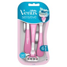 Gillette Venus Sensitive Disposable Razors, Pack Of 6