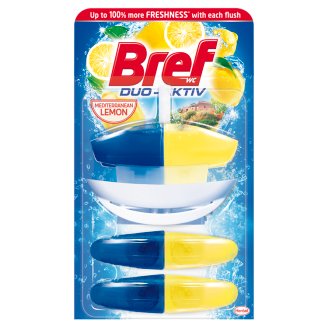 Bref Duo-Aktiv Mediterranean Lemon tekutý WC blok 3 x 50ml