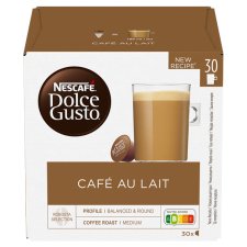 NESCAFÉ Dolce Gusto Café au Lait - Coffee Capsules - 30 Capsules per Pack