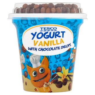 Tesco Jogurt vanilkový a cereální kuličky 107g