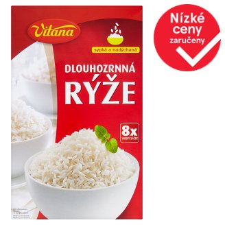 Vitana Rýže dlouhozrnná 8 x 100g
