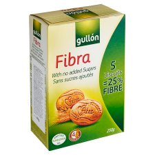 Gullón Diet-Fibra Sušenky bez přídavku cukru 250g