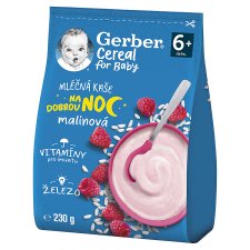 GERBER Cereal Milk Porridge Raspberry Good Night 230g