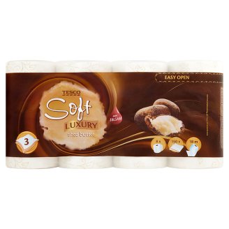 Tesco Soft Luxury Shea Butter toaletní papír 8 rolí