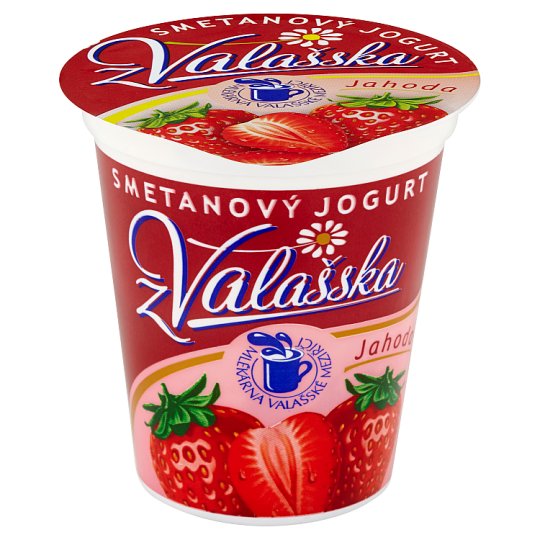 Mlékárna Valašské Meziříčí Smetanový jogurt z Valašska jahoda 150g
