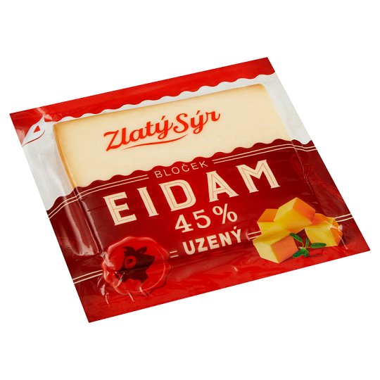 Zlatý Sýr Eidam 45% uzený bloček 250g