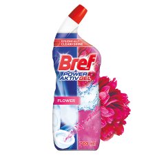 Bref Power Aktiv Gel WC Cleaner with Air Freshener Effect - Flower 700ml -  WC gel
