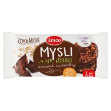 Emco Mysli na Zdraví Oatmeal Biscuits Chocolate 6 pcs 60g