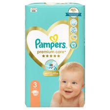 Pampers Premium Care Size 3, Nappy x60, 6kg-10kg
