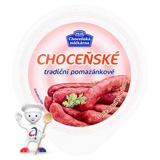 Choceňská Mlékárna Choceňské tradiční pomazánkové s pikantní klobásou 150g