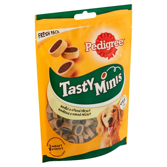 Pedigree Tasty Minis Beef and Cheese Flavor 140g - Tesco Groceries