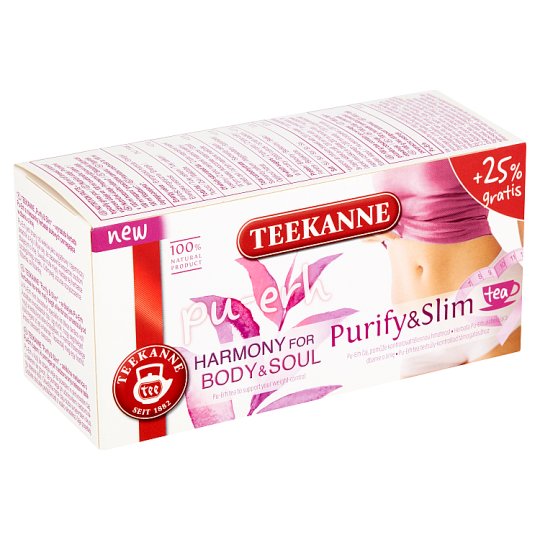 TEEKANNE Purify & Slim Pu-Erh čaj s bylinami, 20 sáčků, 32g