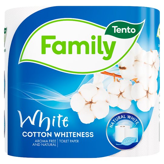 Tento Family Cotton Whiteness Toilet Paper 4 Rolls Tesco Groceries