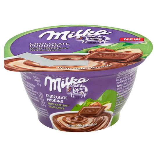 Milka Čokoládový pudink s lískooříškovou příchutí 150g