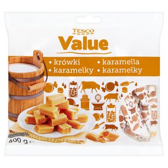 Tesco Value Karamelky 400g