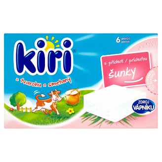 Kiri z tvarohu a smetany s příchutí šunky 6 porcí 100g