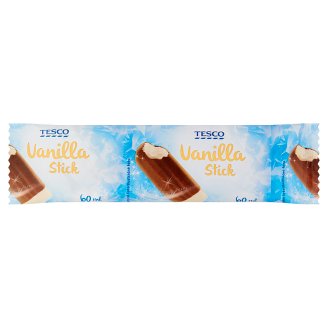 Tesco Mražený krém s vanilkovou příchutí v kakaové polevě 60ml