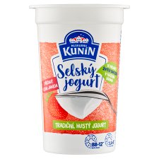 Mlékárna Kunín Selský jogurt s lesními jahodami 200g