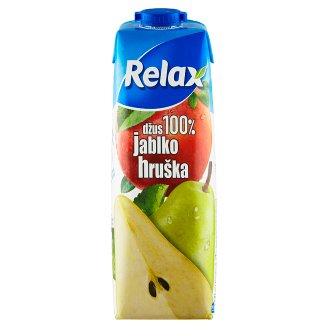 Relax 100% jablko hruška 1l