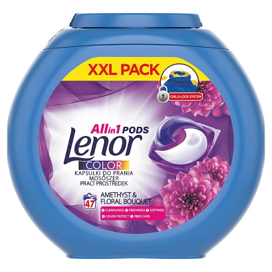 Lenor Amethyst & Floral Bouquet Kapsle Na Praní 47 Praní