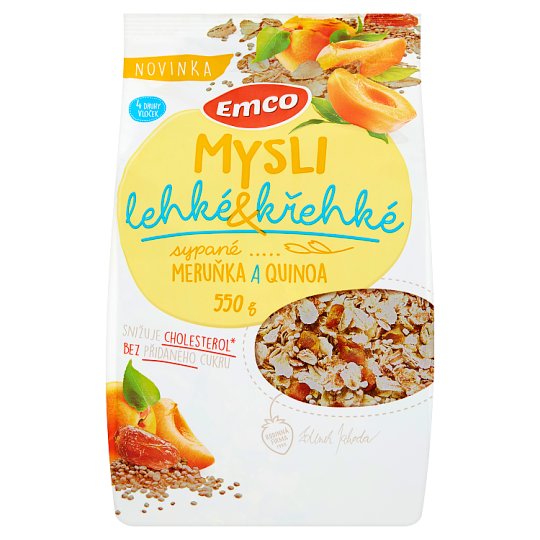 Emco Mysli Light and Brittle Sprinkled Apricot and Guinea 550g