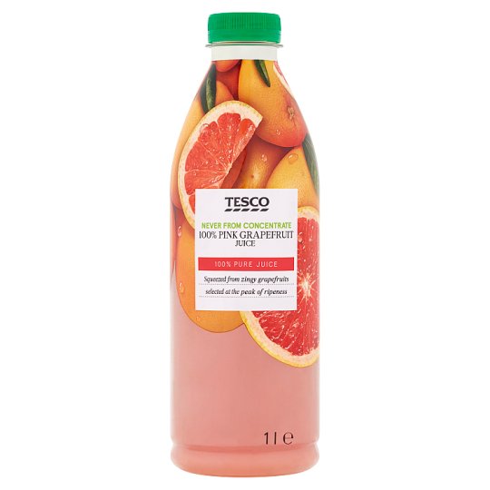 Tesco Šťáva z růžového grapefruitu 1l