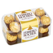 Ferrero Rocher Wafers Coated with Milk Chocolate and Crushed Hazelnuts 200g